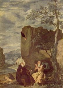 Saint Anthony the Great and Saint Paul the Stylite by Diego Velazquez