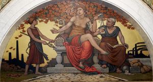 Corrupt Legislation, Mural by Elihu Vedder