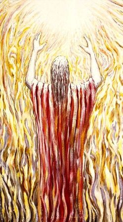 Title: The Prayer of Jesus (St John Passion - 3)Painter: Jacek Andrzej Rossakiewicz (b.1956) 1990