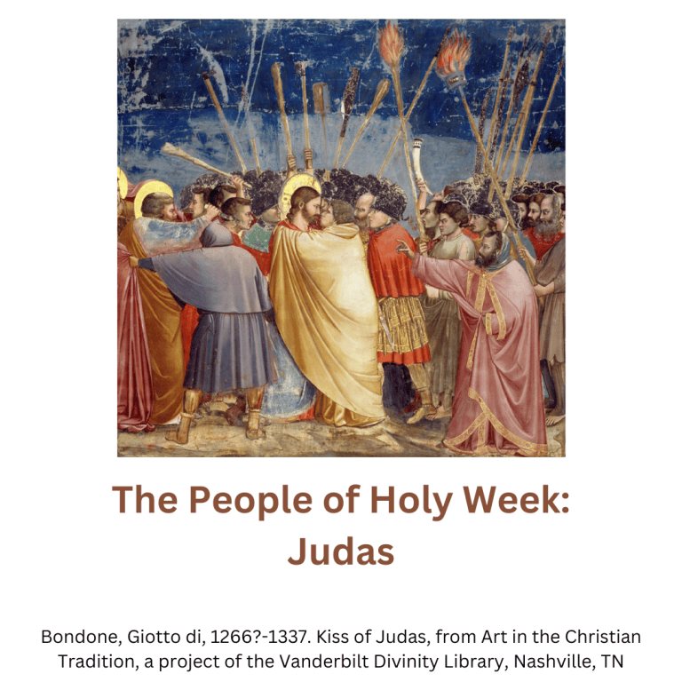 The People of Holy Week: Judas – Conversation in Faith